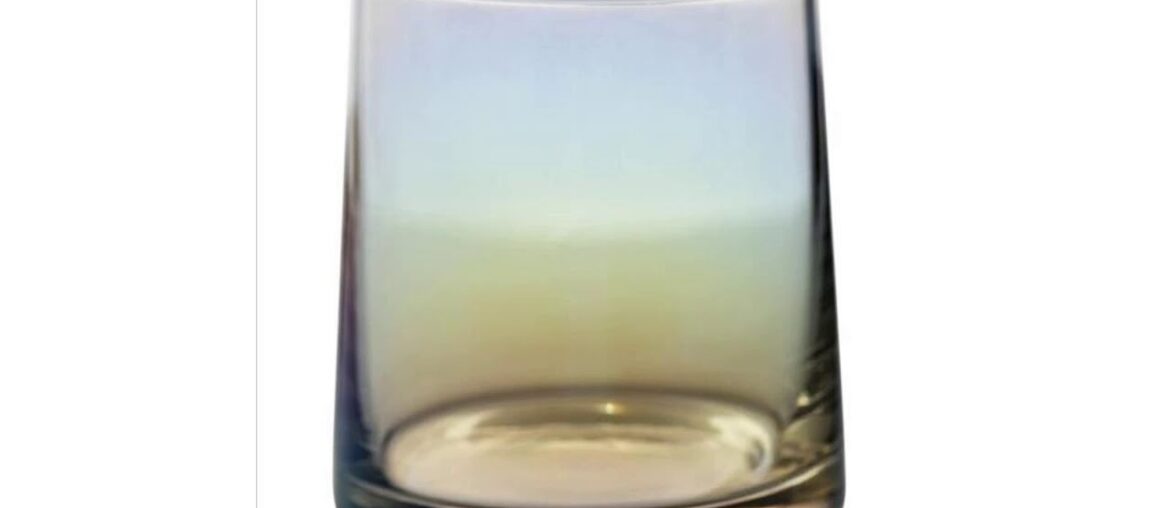 Deal Colored glass wine glass transparent glass whiskeywine glass drinking water milk cup