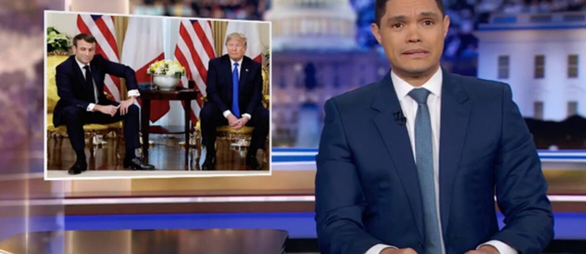 Trevor Noah Detects Some Tension Between Trump and France’s President Trevor Noah Detects Some Tension Between Trump and France’s President