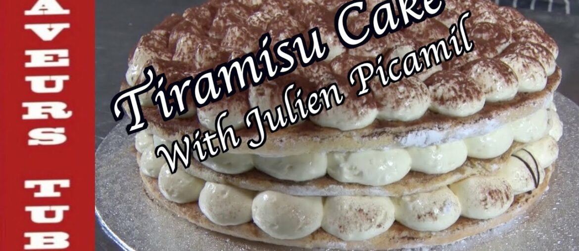 Tiramisu Cake (Italian Cake) with French T.V. Chef Julien from Saveurs Dartmouth U.K.