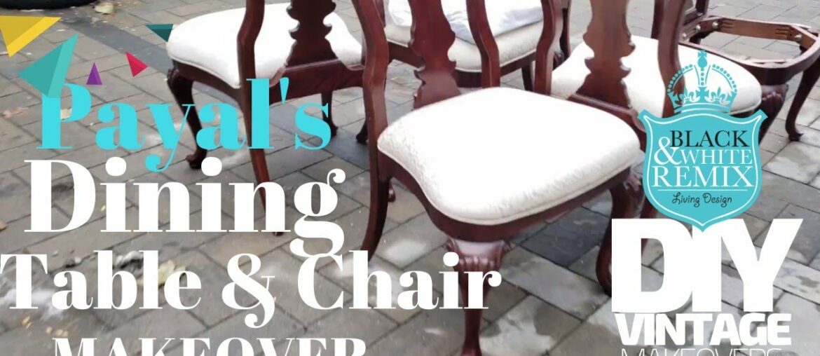 Payal's Dining table and chair MAKEOVER PT 1 Payal's Dining table and chair MAKEOVER PT 1
