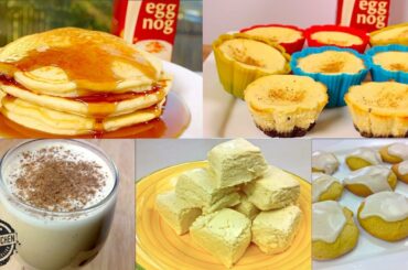 Top 8 how to make Eggnog recipes | Fudge cookies cheesecake ice cream pancakes latte French toast