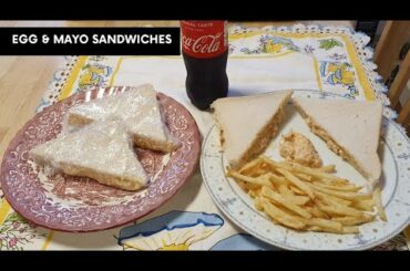 SNACKS RECIPE | SANDWICHES RECIPE | EGG & MAYO SANDWICHES WITH FRENCH FRIES | LUNCH BOX IDEAS 😍