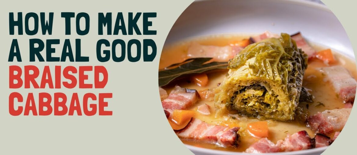 Oven braised savoy cabbage with smoked pork | Best way to cook a cabbage Oven braised savoy cabbage with smoked pork | Best way to cook a cabbage