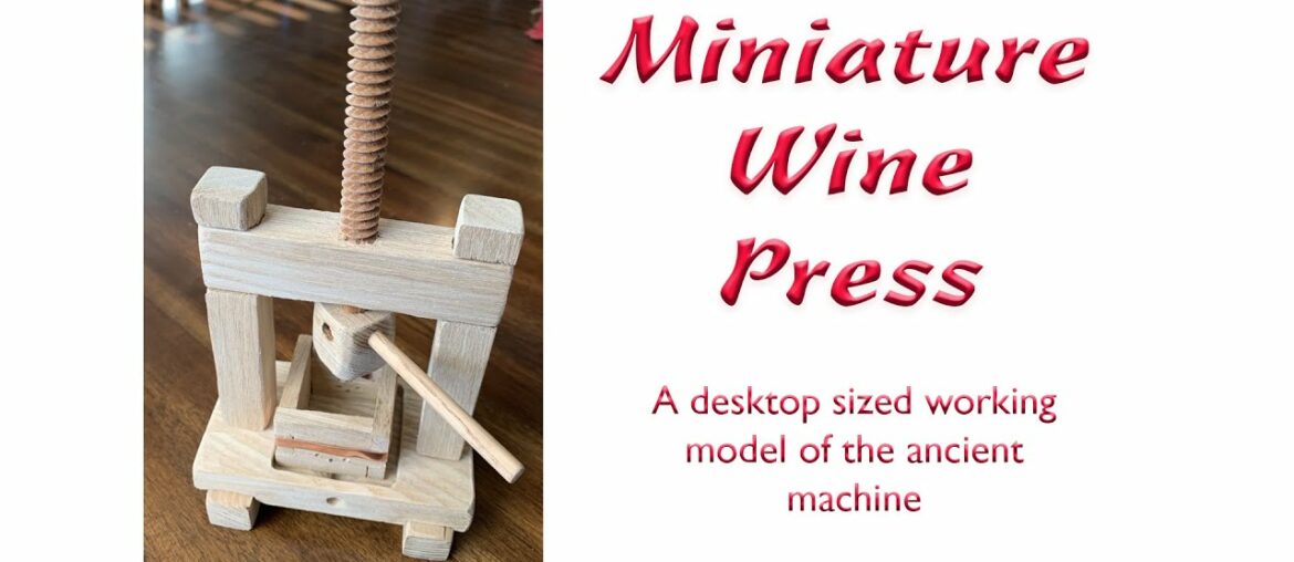 Miniature Wine Press by kerkits.com