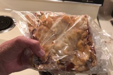 Brunch made Out of the Stockpile-Bagel French Toast-Eggs & Turkey Lunchmeat-Cheap Easy Tasty Meal