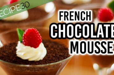 French Fluffy Chocolate Mousse Recipe, so decadent