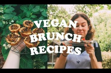VEGAN BRUNCH RECIPES 🥞 mini quiches & cinnamon doughnut french toast