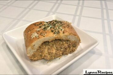 Taco Stuffed French Bread Baguette - Lynn's Recipes