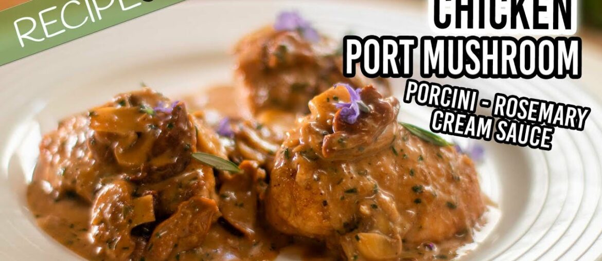 Chicken with Port Wine Mushroom Cream Sauce – One Pan Chicken with Port Wine Mushroom Cream Sauce - One Pan