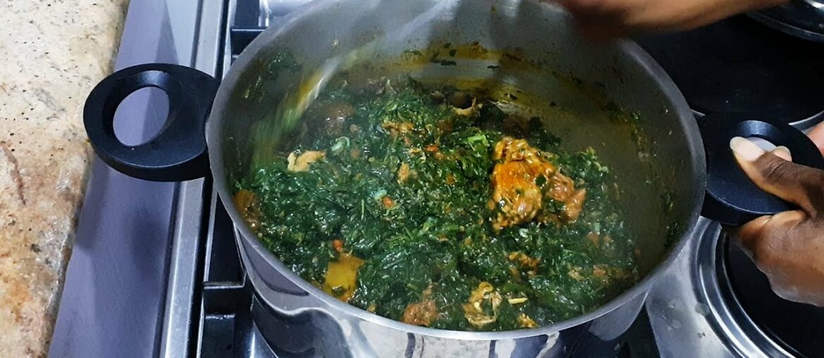 Vegetable Soup with Ugu and Water Leaves Edikang Ikong Soup Recipe | Flo Chinyere Vegetable Soup with Ugu and Water Leaves Edikang Ikong Soup Recipe | Flo Chinyere