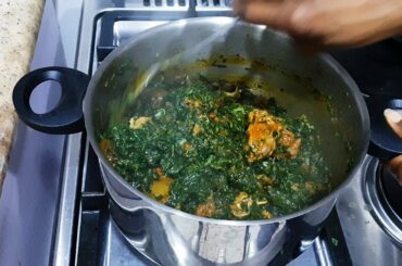Vegetable Soup with Ugu and Water Leaves Edikang Ikong Soup Recipe | Flo Chinyere