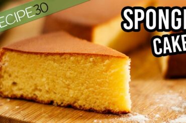 Classic Sponge Cake or Genoise the basic recipe with 4 ingredients