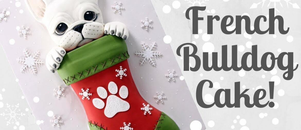 French Bulldog Christmas Puppy Cake Tutorial! | AMAZING HOLIDAY CAKES French Bulldog Christmas Puppy Cake Tutorial! | AMAZING HOLIDAY CAKES