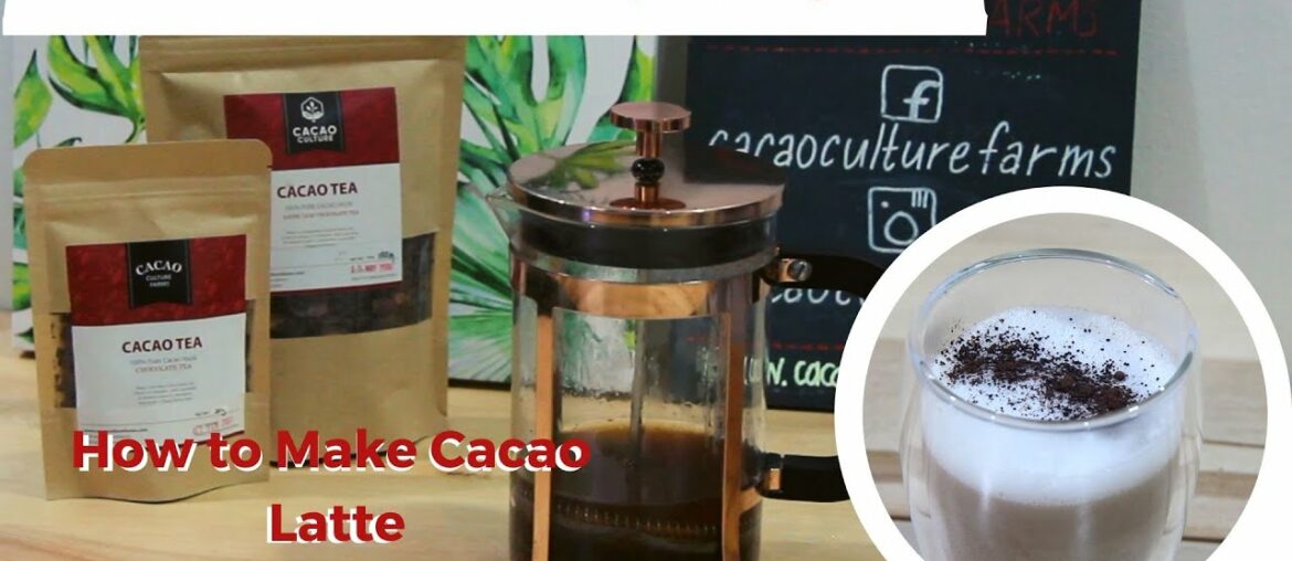 How to Make Cacao Latte using French Press | Cacao Tea Vegan Recipes How to Make Cacao Latte using French Press | Cacao Tea Vegan Recipes