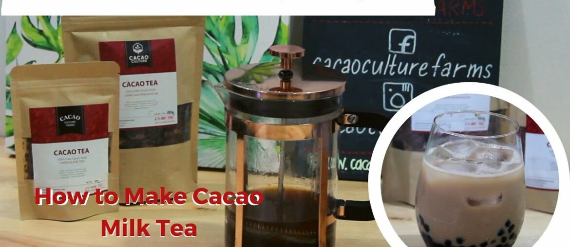 How to Make Cacao Milk Tea using French Press | Cacao Tea Vegan Recipes How to Make Cacao Milk Tea using French Press | Cacao Tea Vegan Recipes
