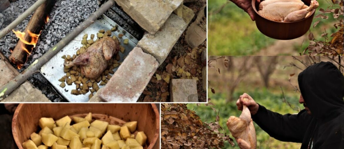 Primitive Technology Cooking Whole French Chicken Recipe 🔥 🐓 The Food Lords Primitive Technology Cooking Whole French Chicken Recipe 🔥 🐓 The Food Lords