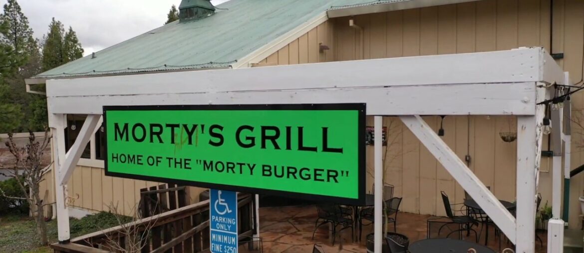 Morty's Grill 3590 Carson Rd. #8 Camino Ca 95709 Patio Dining, Home of the Morty Burger, Good food