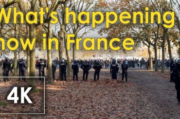 Protest 4k video Bordeaux France 🇫🇷 - strike protest, what was happening dec 6 2019 - Osmo pocket