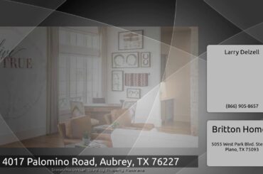 4017 Palomino Road, Aubrey, TX 76227