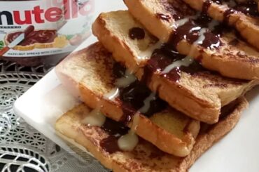 Two Easy Sliced Bread Recipes - Simple French Toast, Crispy Ham and Cheese Bread Roll