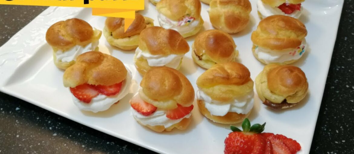 Cream Puffs ( French Choux ) easy & delicious recipe by Tehmina ka kitchen Cream Puffs ( French Choux ) easy & delicious recipe by Tehmina ka kitchen