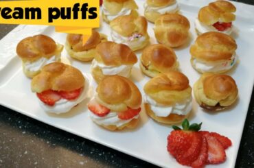 Cream Puffs ( French Choux ) easy & delicious recipe by Tehmina ka kitchen