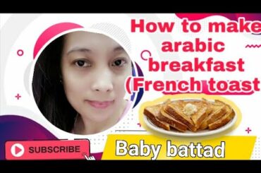 How to make arabic breakfast #toast with egg,&slice chese(french toast)