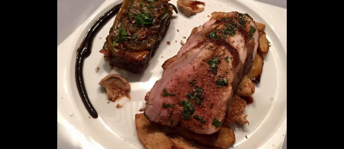 #EP01 Pork "Filet mignon" on sliced Ceps - French food recipe