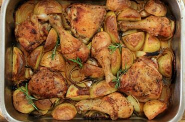 One Pan Roasted Chicken and Potatoes Recipe