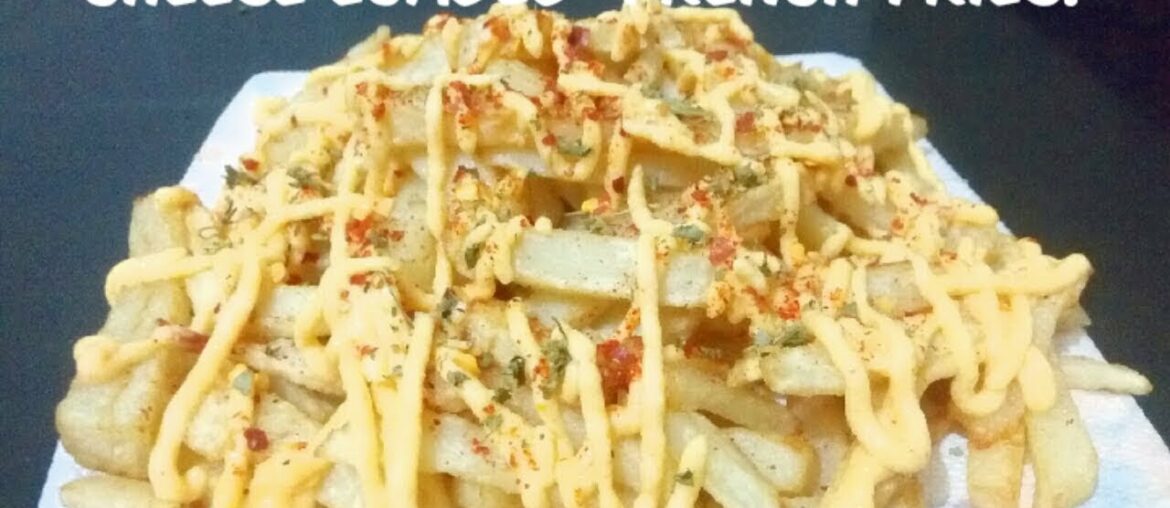 Garlic Cheese Loaded French Fries Recipe | Easy to make at home.