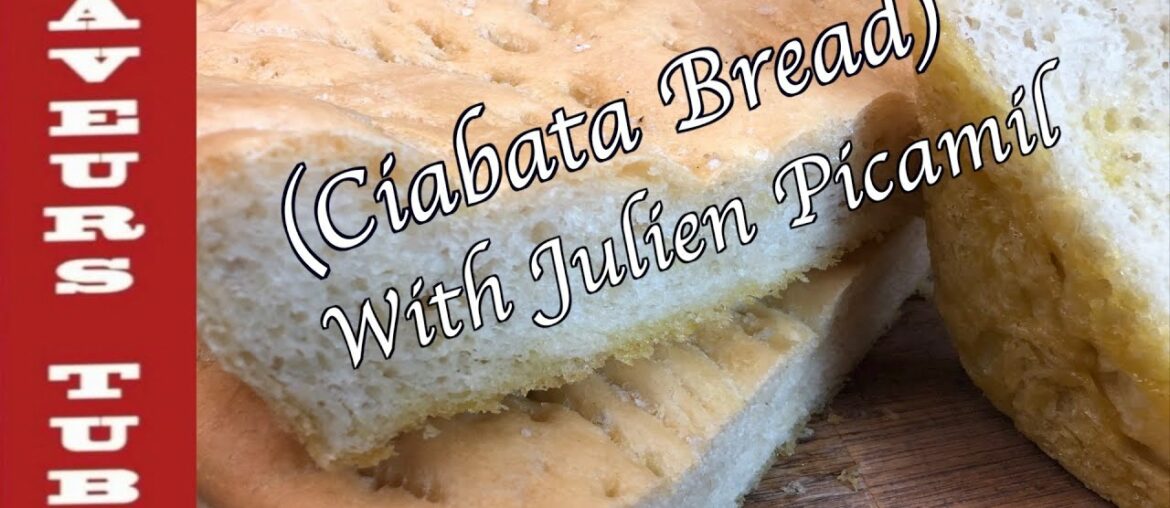 Ciabatta (Italian white bread) with French T.V Chef Julien from Saveurs Dartmouth U.K,