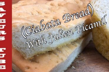 Ciabatta (Italian white bread) with French T.V Chef Julien from Saveurs Dartmouth U.K,