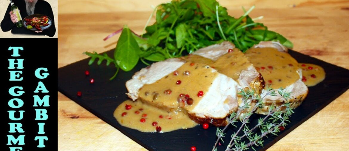 Roasted Pork with Pink Peppercorn Sauce | French Bistro Recipe