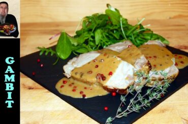 Roasted Pork with Pink Peppercorn Sauce | French Bistro Recipe