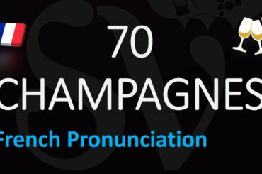CLASSY French Pronunciation of 70 FAMOUS CHAMPAGNE Brands