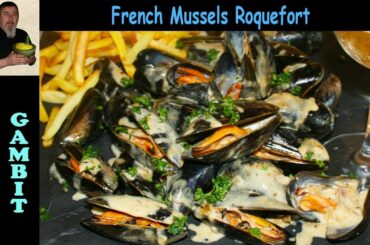 Mussels in French Roquefort Sauce | French Bistro Recipe