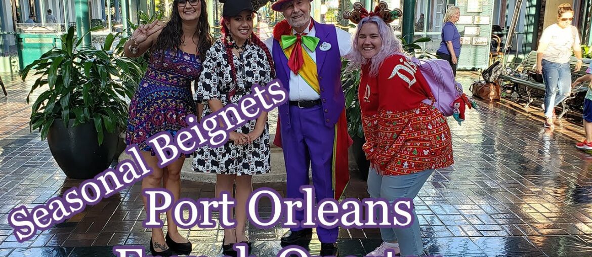 We beignet at Disney's Port Orleans French Quarter with straightontilmourning & tokyodisneyprincess