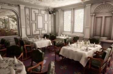 Virtual Tour of the Titanic | D Deck | First Class Dining Saloon
