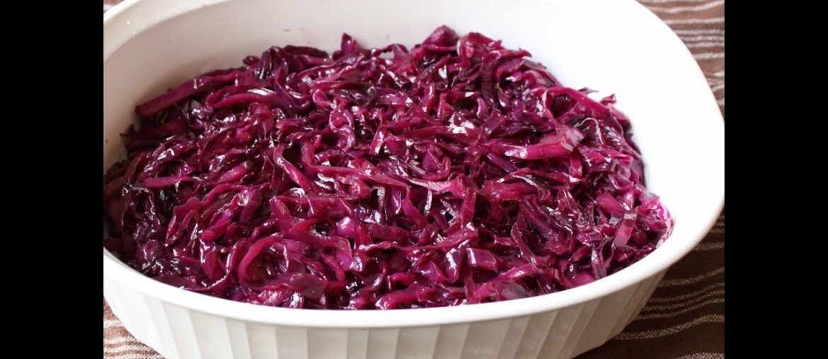 Braised Red Cabbage Recipe - Sweet & Sour Braised Red Cabbage Side Dish