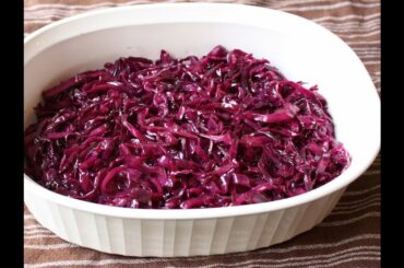 Braised Red Cabbage Recipe - Sweet & Sour Braised Red Cabbage Side Dish