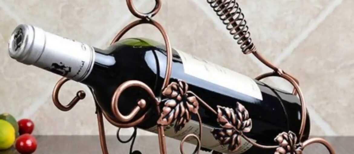O.RoseLif Creative Tan Basket of Grapes Iron Wine rack O.RoseLif Creative Tan Basket of Grapes Iron Wine rack