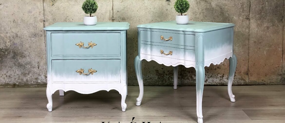 How to Chalk Paint / Creating a dipped look on french provincial furniture How to Chalk Paint / Creating a dipped look on french provincial furniture