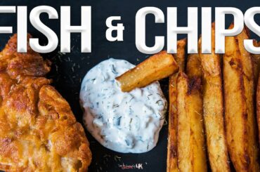 Homemade Fish and Chips Recipe | SAM THE COOKING GUY 4K