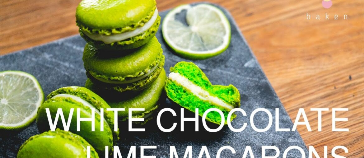 Lime Macarons Using FRENCH MERINGUE| BAKEN Lime Macarons Using FRENCH MERINGUE| BAKEN