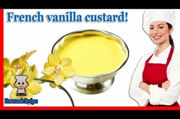 DELICIOUS! Vanilla custard filling for cake, easy vanilla custard recipe to make a vanilla filling!