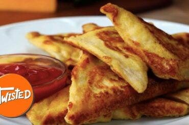 Cheesy Bacon French Toast Triangles Recipe  | Twisted