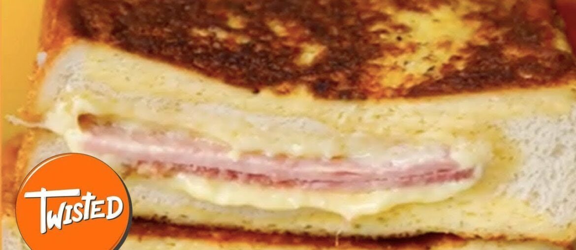 Ham And Cheese Stuffed French Toast Recipe | Easy Stuffed French Toast |  Twisted