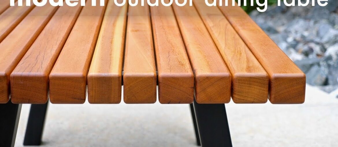 Modern Outdoor Dining Table and Pergola Build // How To – Woodworking Modern Outdoor Dining Table and Pergola Build // How To - Woodworking