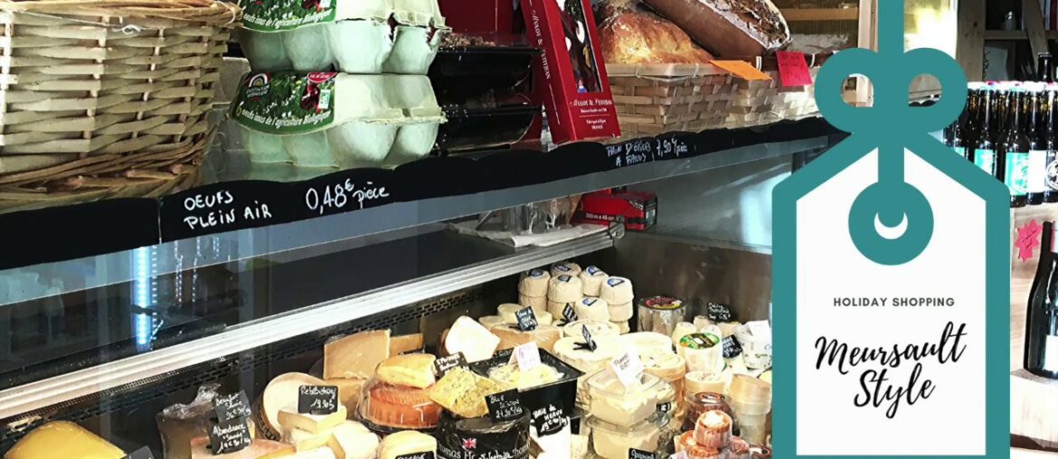 Holiday Shopping in Meursault, Burgundy, France