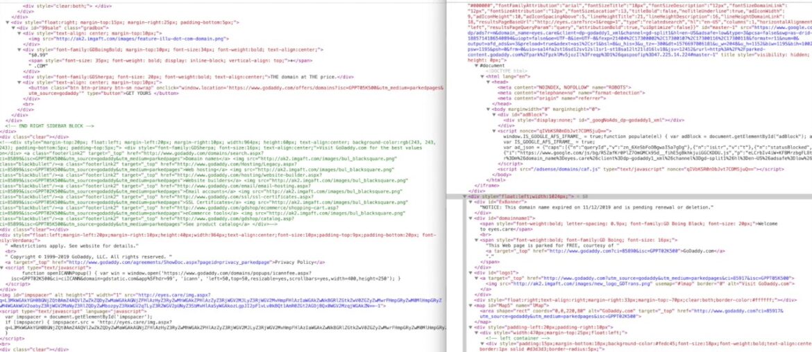Eyes.care - Two Websites Ghost IP Spoof IP. Wine.paris
